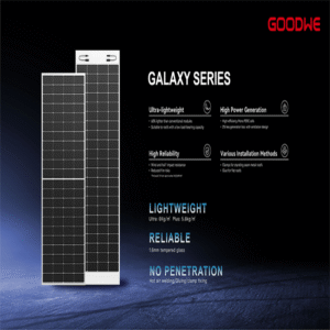 Goodwe brand: Tier-1 equipment,  Lightweight solar panel suitable with  all roofs and aged roof, just around 6Kg/m2